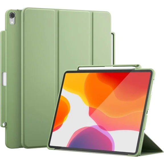 Tablet Case With Pencil Holder Support Magnetic Attachment & Wirelessly Charge