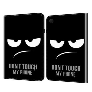 Tablet Case for Samsung Galaxy Tab A9+ Lightweight PU Leather/TPU Folio Case with Card Slots/View Stand - Protective Cute Cover,Don't Touch