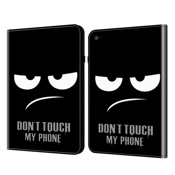 Tablet Case for iPad Pro 12.9-Inch 6th/5th/4th/3rd Generation (2022/2021/2020/2018) - Lightweight PU Leather/TPU Folio Case with [Card Slots / View Stand] Protective Cute Cover, Don't Touch