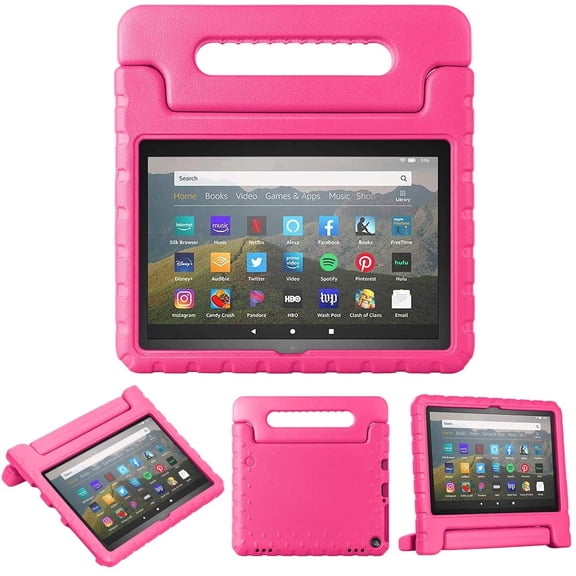 Tablet Case with Grip (10th Generation 2020 Release Kids Shockproof Grip and Stand for Amazon Fire HD 8" 2020