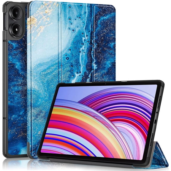 Tablet Cases Case Compatible with Redmi Pad SE Pro 12.1" Tri-Fold Smart Tablet Case,Ultra Slim Lightweight Stand Case Hard PC Back Shell Folio Case Cover,Auto Sleep/Wake Tablet Case Tablet PC Case