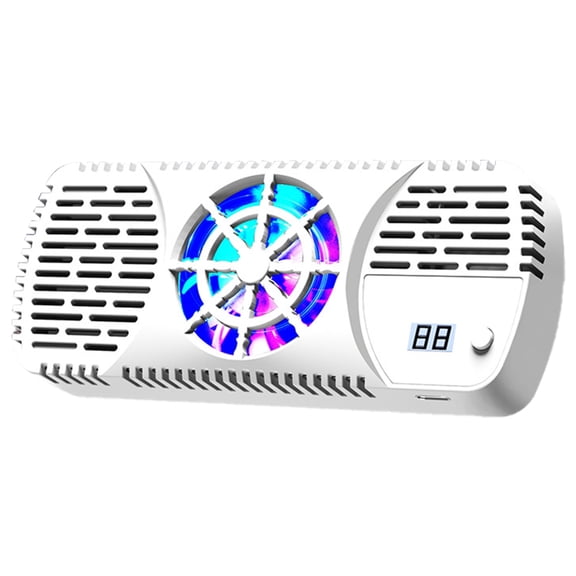 Tablet Coolers Powerful Radiator Magnetic Phone Cooling Fan with LED Light Temperature Display Tablet Semiconductor