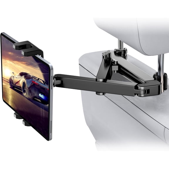 Tablet Holder for  Headrest [3 in 1 Triangle Extension Arm] Tablet  Mount for  Seat Road Trip Essentials for ,   Mount for 4.7"-14.6" Tablets & Phones,  Air Mini, Galaxy