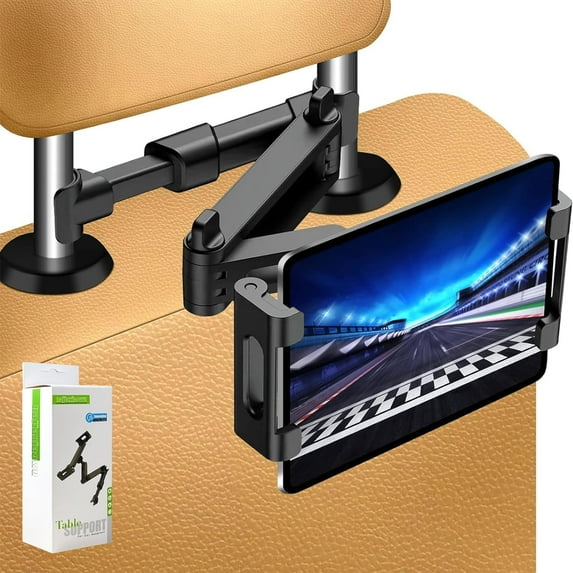 Tablet Holder for Car,ipad Headrest Mount for 5.5-18.4 Inch ipad/Phones Car Tablet Holder with 360°Rotating Adjustable Trip Essentials,Black
