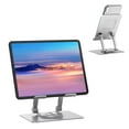 thumbnail image 1 of KEXIN Tablet Stand Holder with 360° Rotating Base, Universal Foldable Adjustable Aluminum Alloy  Phone Stand for Desk Compatible with iPad, Samsung Galaxy Tab, Black, 1 of 6