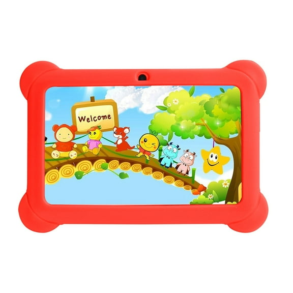 Tablet for Kids, Hwkond 7-inch Children's Tablet Computer Android Tablets Children's Early Education Learning Machine Parent-child Gift Machine Christmas Gift Built-in Cameras,Red