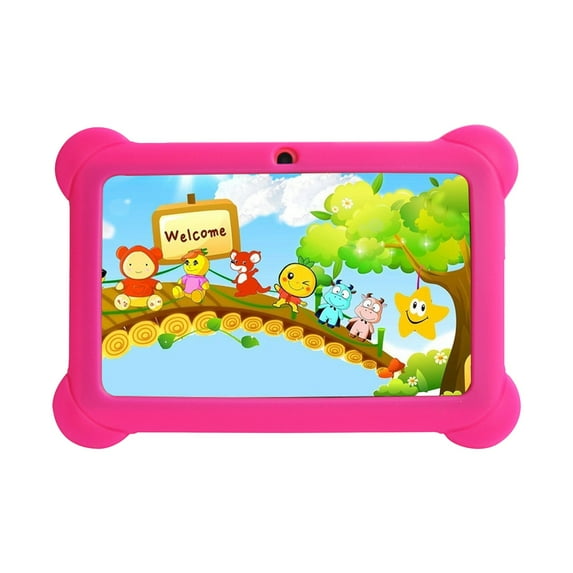 Tablet for Kids, Hwkond 7-inch Children's Tablet Computer Android Tablets Children's Early Education Learning Machine Parent-child Gift Machine Christmas Gift Built-in Cameras,Pink