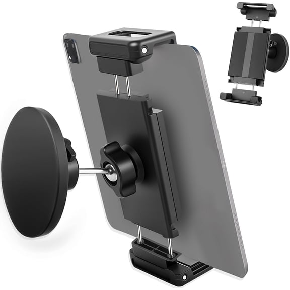 Tablet Mount, 360? Swivel Stand for Kitchen/Office/Gym, Universal Holder Compatible with 4.7-12.9" iPad, No-Slip Metal Surface Mount (1)
