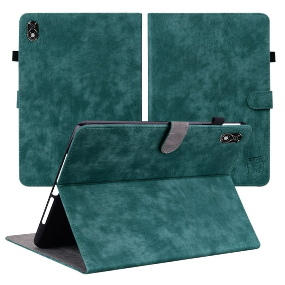 Tablet PC Case Bag Sleeves for Lenovo Legion Y700 8.8 inch TB-9707F Tablet Case, Premium Shock Proof Stand Folio Case, Multi- Viewing Angles, with Card Slots, Soft TPU Back Cover,Darkgreen
