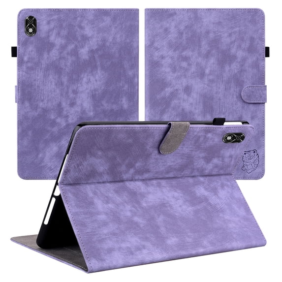 Tablet PC Case Bag Sleeves for Lenovo Legion Y700 8.8 inch TB-9707F Tablet Case, Premium Shock Proof Stand Folio Case, Multi- Viewing Angles, with Card Slots, Soft TPU Back Cover,Purple