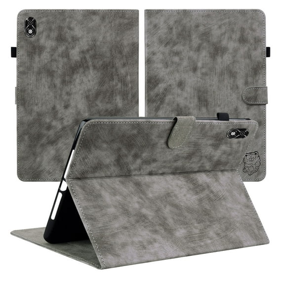 Tablet PC Case Bag Sleeves for Lenovo Legion Y700 8.8 inch TB-9707F Tablet Case, Premium Shock Proof Stand Folio Case, Multi- Viewing Angles, with Card Slots, Soft TPU Back Cover,Gray