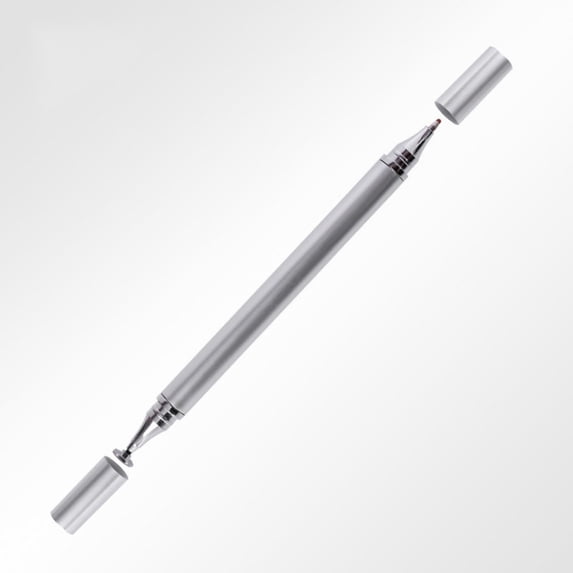 Tablet Pen 2-in-1 Disc Tip Stylus with Ballpoint Pen for Touchscreen Devices for Tools/Office (Black) ,Hulucky
