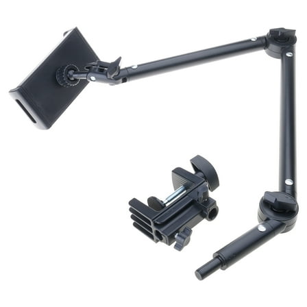 Tablet Phone Overhead Stand Height 360 Degree Adjustable Aluminum Clamp Desktop Stand for Cellphone Tablet