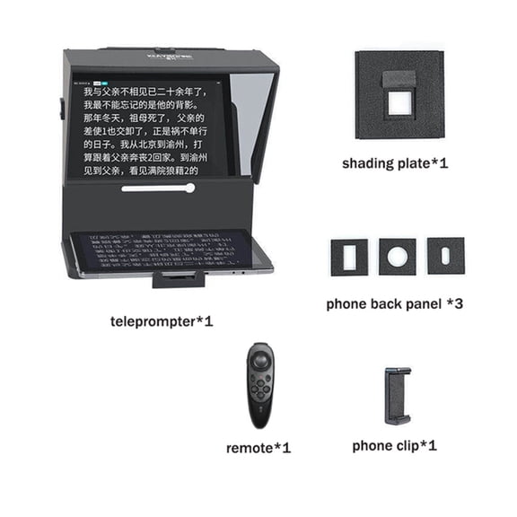 Tablet Phones Prompting Interview Prompter Reader For Mobile DSLR Camera Live Recording