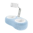 thumbnail image 1 of Tablet Pillow Stand with 2 Trays | Adjustable Holder for 4-13 Inch Phones, Tablets, Kindles,Soft Bed Reading Accessory for Hands-Free Viewing | Lap Desk with Snack Book Tray | Couch Stand, 1 of 9