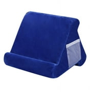 Tablet Pillow Stand, Pillow Soft Tablet for iPad, Tablets, Kindle, Smartphones, Books, Magazines, and More, Blue