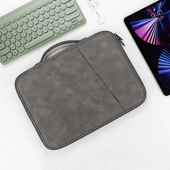 Tablet Portable Storage Bag for pad Pro 2024 pad Air 6 11/13 inch, Waterproof Digital Bag for Magic Keyboard pad Mouse Phone (Gray,13-inch)