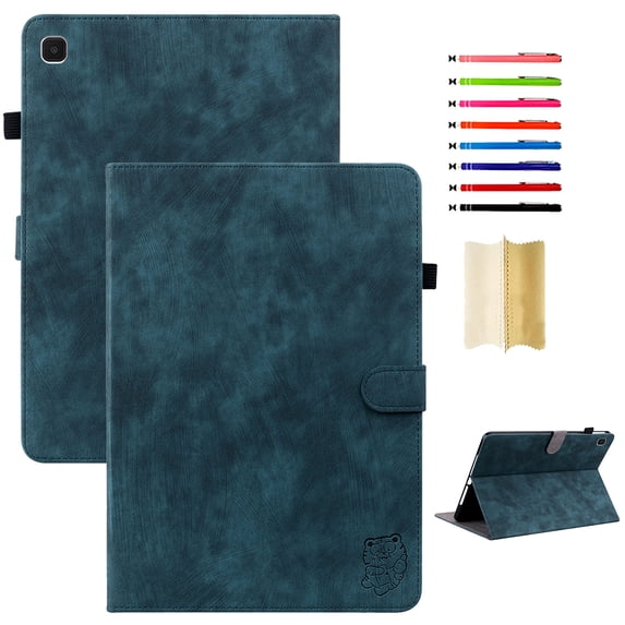 Tablet Protective Case for Samsung Tab A7 Lite, Bracket Tablet Case Adjustable Kickstand Card Slot Tablet Case Shockproof Case Cover for Galaxy Tab 8.7 inch 2021 SM-T225/SM-T220,Darkblue