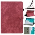 thumbnail image 1 of Tablet Protective Case for iPad mini 6th Gen 8.3" 2021, Bracket Tablet Case Adjustable Kickstand Card Slot Tablet Case Shockproof Case Auto Sleep/Wake Case Cover for iPad mini 6th Gen 8.3",Red, 1 of 6