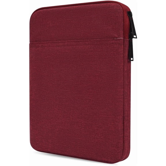 Tablet Sleeve Bag for 2025 11 inch iPad A16, 11 inch iPad Air M3/ 10.9 inch iPad 10th/ Pro 11 M4, Galaxy Tab A8 10.5" Case Pouch, Fit   Keyboard,  Red