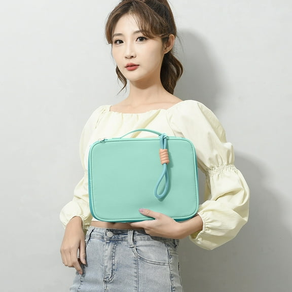 Tablet Sleeve Bag with Multilayer Design for Efficient Storage, Compact Electronics Organizer Pouch for Business Travel, Men and Women’s Tablet Carrying Case