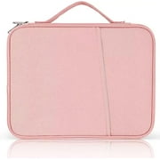 Tablet Sleeve for Women, Padded Carrying Sleeve Case for iPad Pro 12.9 M2/M1/2018-2020, Surface Pro 9/8/X, 12.4  Galaxy Tab S9+/S8+ Pink-12.9in