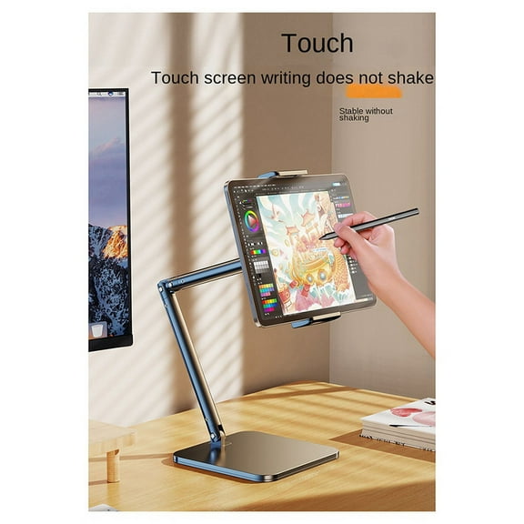 Tablet Stand Adjustable Desk Portable Tablet Smartphone 360 Rotating Tablet Holder