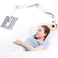 thumbnail image 1 of Foldable Aluminum Tablet Stand - Adjustable 360 Degree Rotating Universal Holder for 4.5-12.9 inch Devices, Compatible with Pro Nintendo Switch - White, 1 of 7