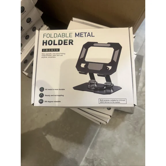 Tablet Stand, All Metal Desktop Rotating Stand, Supports Tabletstand. Foldeable