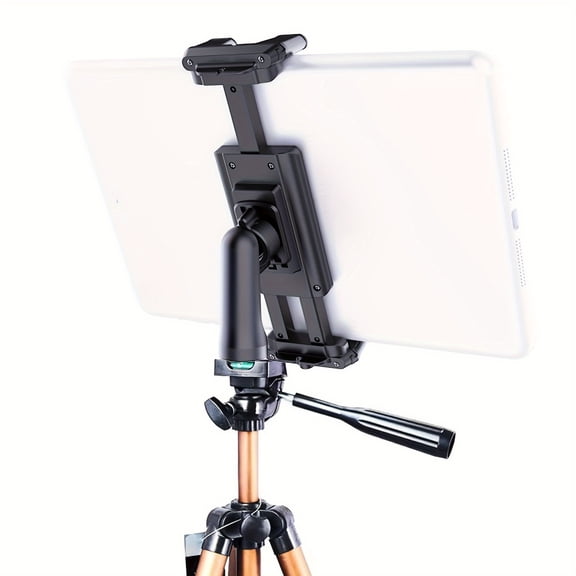 Tablet Stand, Connecting Tripod Can Be Used for Live Streaming, Video Conferencing, Shooting Video, The Stand Can Be Adjusted Several Times to Fit More Models of Tablets And Mobile Phones