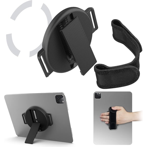 Tablet Stand with Hand Strap - Universal Tablet Hand Strap Holder & Loop Fastening Handle Grip with Velcro Adjustable Length for iPad Pro 9-11 Inch iPad mini 6/7 Samsung Tablets
