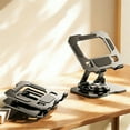 thumbnail image 1 of Tablet Stand Holder Adjustable Aluminum Alloy Phone Stand for Desk 360 Degree Rotation Foldable Portable Desktop Stand for iPad Pro Air Mini Smartphones Reading Watching Videos Streaming, 1 of 5