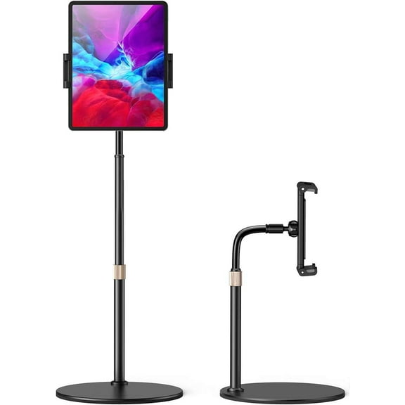 Tablet Stand and Holder Adjustable, Tablet Holder for Desk, Thick Case Friendly iPad Holder Stand Compatible with(4.7"-13") iPad Pro 12.9,10.9,10.2, Air Mini 4 3 2, Fire, Tab, Nexus, Kindle