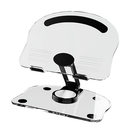 Tablet Stand Swivel Tablet Stand Desk Foldable Portable with 360 Rotating Base Support Stand Tablet Holder for Smartphones Electronic Device Black