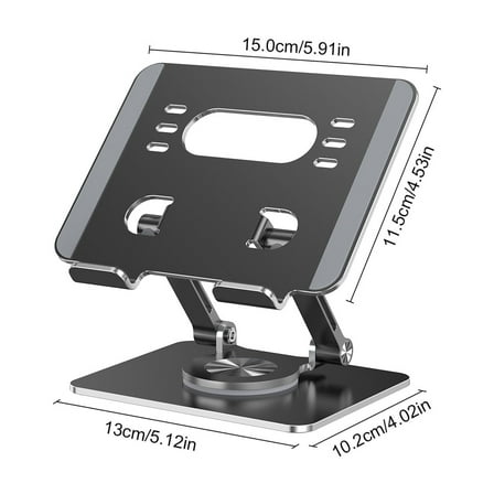 Tablet Stand for Desk,RAOYI Adjustable Portable Pad Holder,As Phone Stand,Compatible with 4-13" Tablet iPad, Kindle, Nexus, Tab, Balck