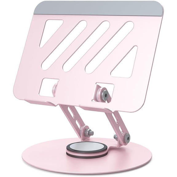 Tablet Stand for iPad Holder, Adjustable 360 Rotation Tablet Holder for Desk Office Accessories & iPad pro 12.9/11, Air 10.9, Samsung Tab S9,Mini, Kindle,Switch 4.7"-13" (Pink)