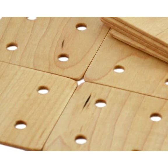 Tablet Weaving Cards, 4 Hole, Set of 24 (Maple)$$Home Decor, Kitchen, & Other