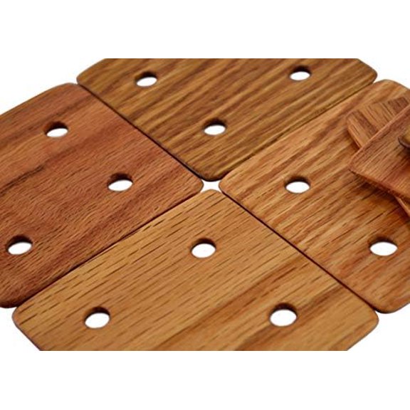 Tablet Weaving Cards, 4 Hole, Set of 24 (Oak)$$Home Decor, Kitchen, & Other