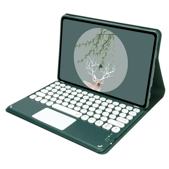 Tablet case with keyboard, compatible with iPad 10.2-inch (9th/8th/7th generation), iPad Pro 10.5-inch, iPad Air 3rd generation - detachable trackpad and keyboard, Pencil storage slot, -C port, full-