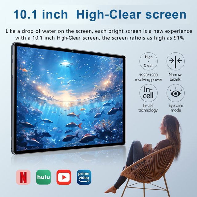 Tablet computer,Camera Tablet 8000mah 10.1 Screen Octacore Android 14