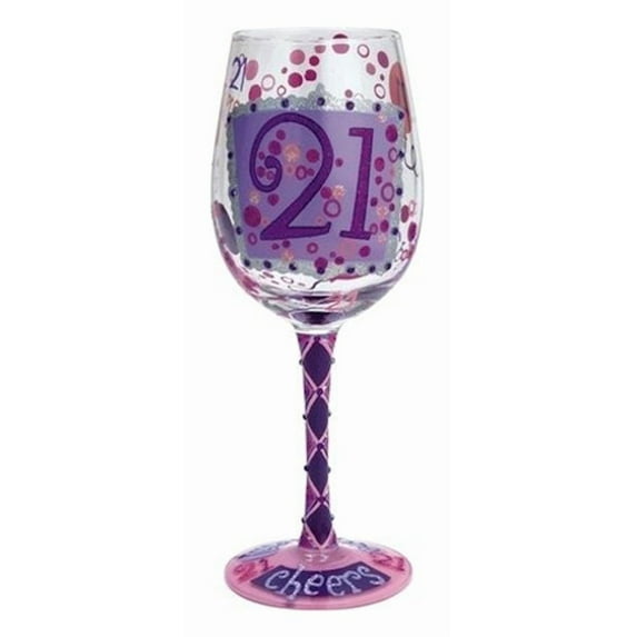 Lolita 21st Birthday Wine Glass 15oz