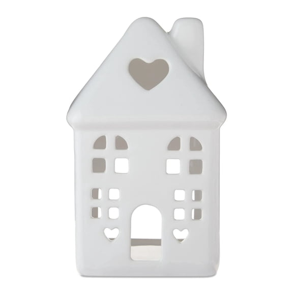 Tabletop 6 Inches Valentine's Day Mini Village With Heart Shaped Roof, Desktop Ornaments Spring Tables Decoration Centerpieces Indoor