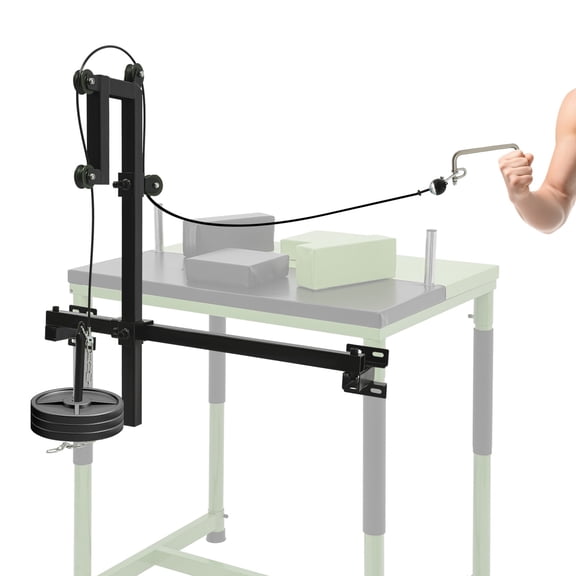 Tabletop Arm Wrestling Training Professional Equipment, Wrist Exerciser w/ Handle for Wrist Forearm Strength Training