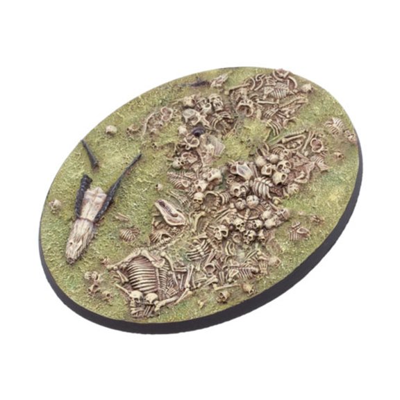 Tabletop Art 120mm Oval Base - Bone Field #1 New