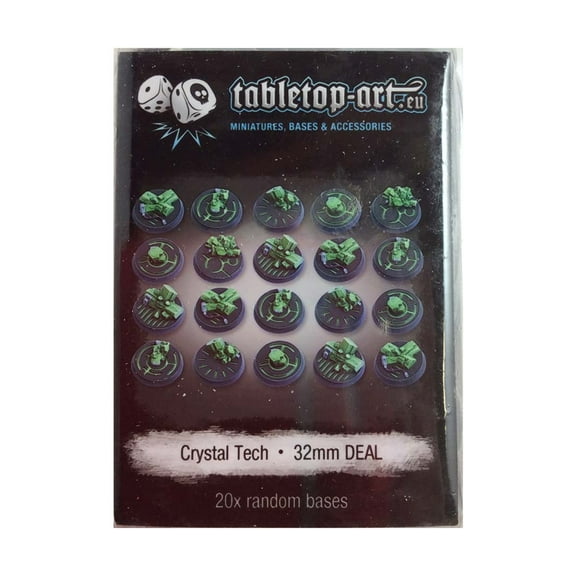 Tabletop Art 32mm Round Base - Crystal Tech (20) New