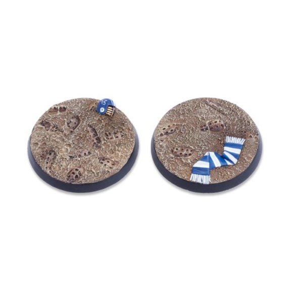 Tabletop Art 40mm Round Base - Muddy Pitch Base New
