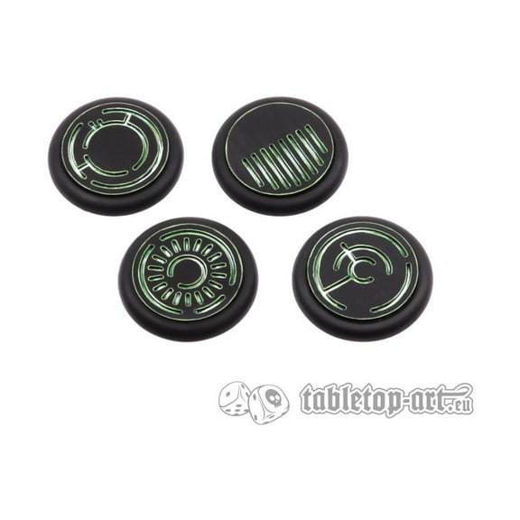 Tabletop Art 40mm Round Base RL - Crystal Tech, Blank New