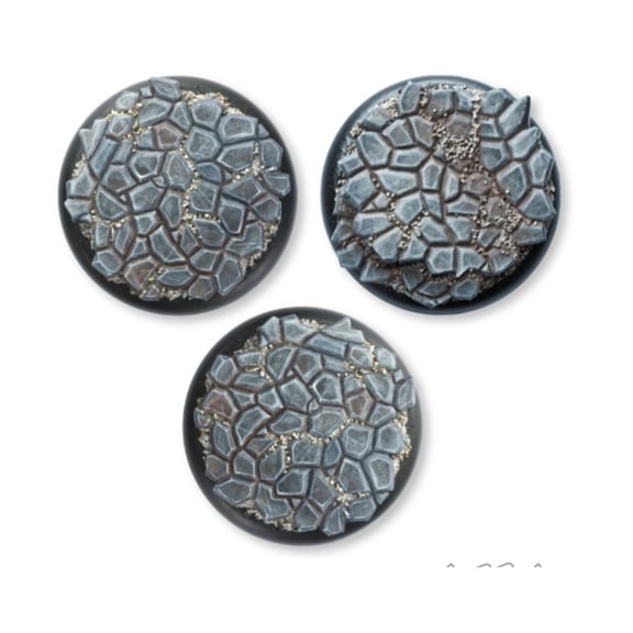 Tabletop Art 50mm Round Base - Cobblestone (3) New