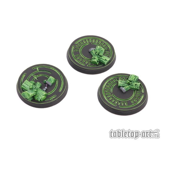Tabletop Art 50mm Round Bases - Crystal Tech New