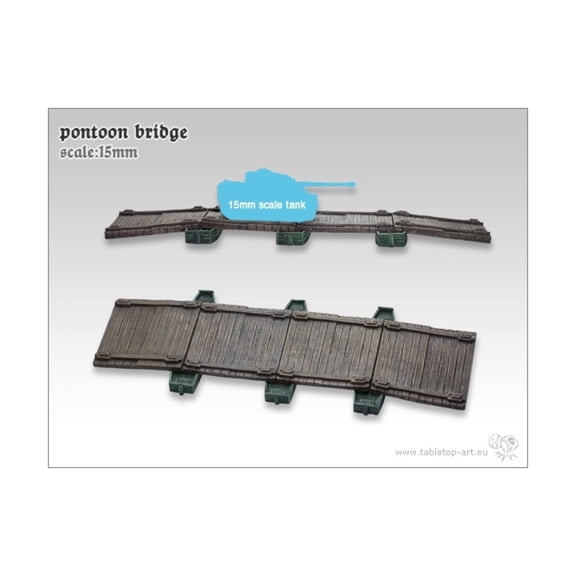 Tabletop Art Pontoon Bridge New